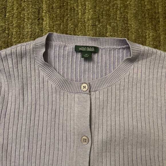 Lilac Ribbed Cardigan - Picture 4 of 5